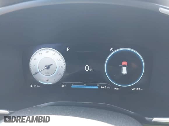 2023 Hyundai Santa Fe SEL with VIN 5NMS34AJ8PH611659, listed as a IAAI auction lot 42298189 with 46,195 mi miles and . Bid and sale history available at DreamBid. Image 7.