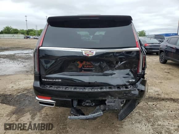 2024 Cadillac Escalade 4WD Premium Luxury with VIN 1GYS4BKL2RR336350, listed as a Copart auction lot 58405505 with 2,212 mi miles and Salvage title. Bid and sale history available at DreamBid. Image 6.