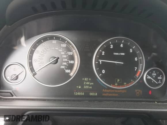 2014 BMW 5 Series 535i xDrive with VIN WBA5B3C57ED534635, listed as a Copart auction lot 82527745 with 124,954 mi miles and Clean title. Bid and sale history available at DreamBid. Image 9.