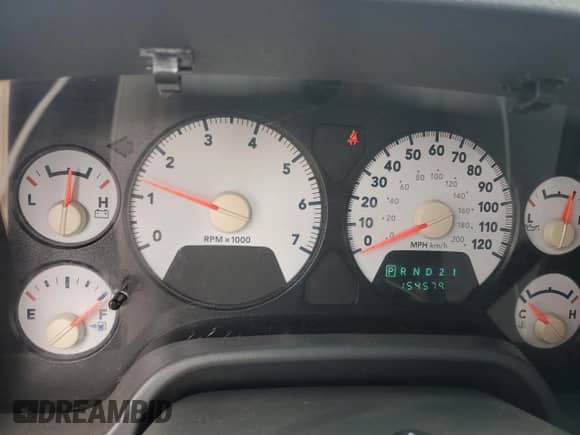 2007 Dodge 1500 SLT with VIN 1D7HU18277J595829, listed as a Copart auction lot 66159955 with 154,579 mi miles and Salvage title. Bid and sale history available at DreamBid. Image 9.