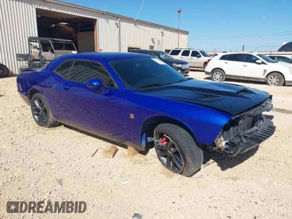 2019 Dodge Challenger R/T Scat Pack z VIN 2C3CDZFJXKH625661, wystawiony jako IAAI lot #43440616 z przebiegiem 57 047 mil mil oraz . Historia ofert i sprzedaży dostępna na DreamBid. Obrazek 1.
