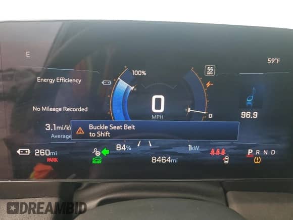 2024 Chevrolet Blazer EV eAWD RS z VIN 3GNKDCRJ0RS223890, wystawiony jako Copart lot #67454675 z przebiegiem 8 464 mil mil oraz Szkoda całkowita • Salvage title. Historia ofert i sprzedaży dostępna na DreamBid. Obrazek 9.