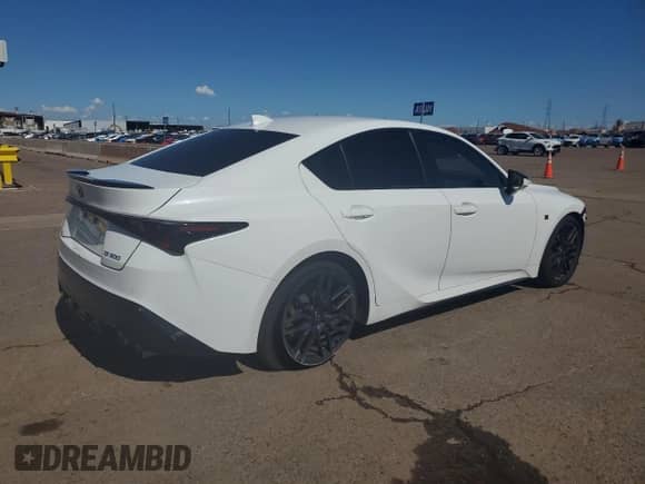 2023 Lexus IS 500 F Sport Performance Premium z VIN JTHAP1D25P5002985, wystawiony jako Copart lot #86658805 z przebiegiem 61 282 mil mil oraz Czysty tytuł • Clean title. Historia ofert i sprzedaży dostępna na DreamBid. Obrazek 3.