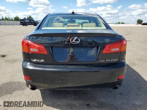 2007 Lexus IS 250 with VIN JTHCK262572008782, listed as a Copart auction lot 69770975 with 80,634 mi miles and Clean title. Bid and sale history available at DreamBid. Image 6.