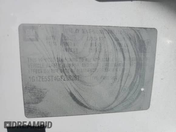 2016 Chevrolet Malibu LT z VIN 1G1ZE5ST4GF206287, wystawiony jako Copart lot #84462685 z przebiegiem 165 710 mil mil oraz Czysty tytuł • Clean title. Historia ofert i sprzedaży dostępna na DreamBid. Obrazek 12.