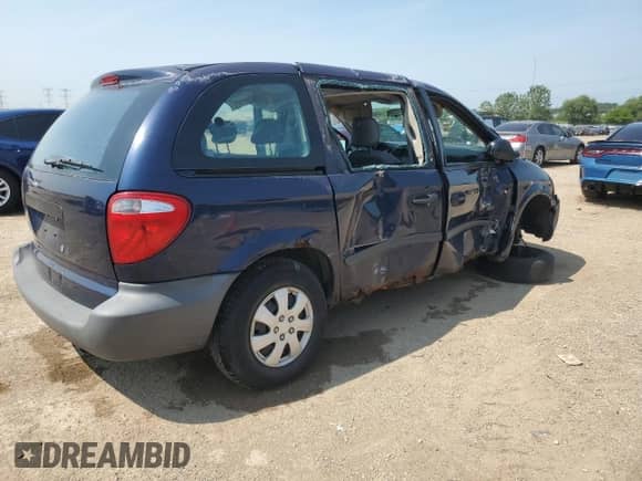 2006 Dodge Caravan SE with VIN 1D4GP25R56B626589, listed as a Copart auction lot 66637995 with 143,648 mi miles and Salvage title. Bid and sale history available at DreamBid. Image 3.