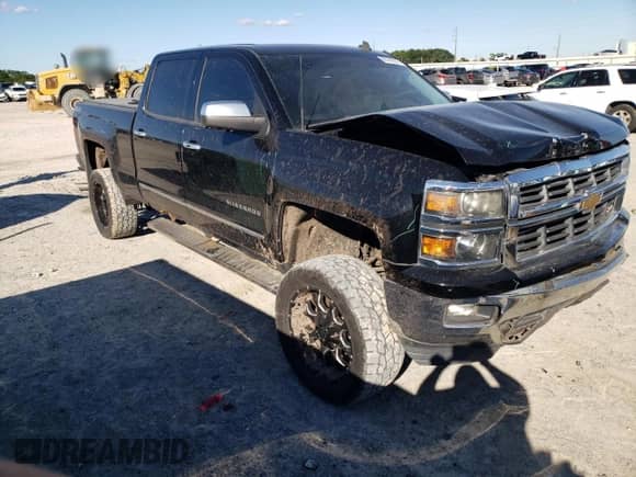 2014 Chevrolet Silverado 1500 LTZ with VIN 3GCUKSEC7EG200676, listed as a Copart auction lot 86239055 with 224,714 mi miles and Salvage title. Bid and sale history available at DreamBid. Image 4.