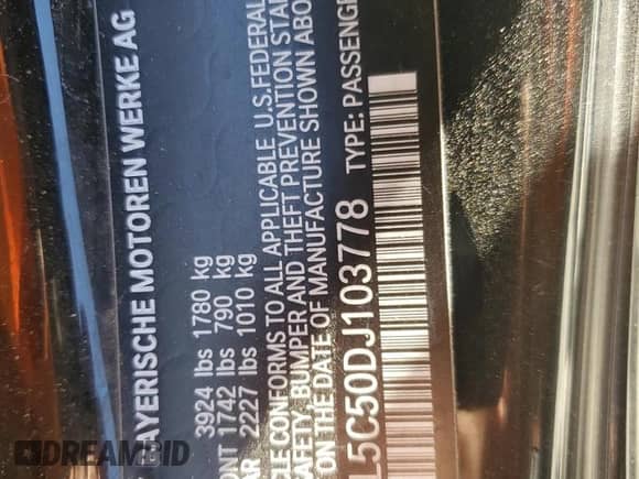 2013 BMW Z4 sDrive28i with VIN WBALL5C50DJ103778, listed as a Copart auction lot 49452215 with 104,203 mi miles and Salvage title. Bid and sale history available at DreamBid. Image 12.