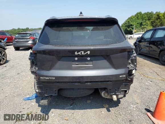 2023 Kia Sorento EX with VIN KNDRHDLG4P5195064, listed as a Copart auction lot 67210435 with 47,434 mi miles and Salvage title. Bid and sale history available at DreamBid. Image 6.