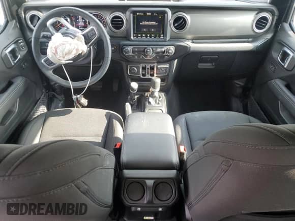 2023 Jeep Wrangler Sahara Altitude with VIN 1C4HJXEG1PW600466, listed as a Copart auction lot 80017505 with 21,912 mi miles and Salvage title. Bid and sale history available at DreamBid. Image 8.