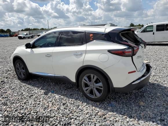 2021 Nissan Murano Platinum with VIN 5N1AZ2DJ9MC108464, listed as a Copart auction lot 68959255 with 33,128 mi miles and Salvage title. Bid and sale history available at DreamBid. Image 2.