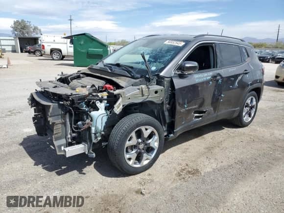 2021 Jeep Compass Limited z VIN 3C4NJCCBXMT559422, wystawiony jako Copart lot #56952545 z przebiegiem 135 697 mil mil oraz Szkoda całkowita • Salvage title. Historia ofert i sprzedaży dostępna na DreamBid. Obrazek 1.
