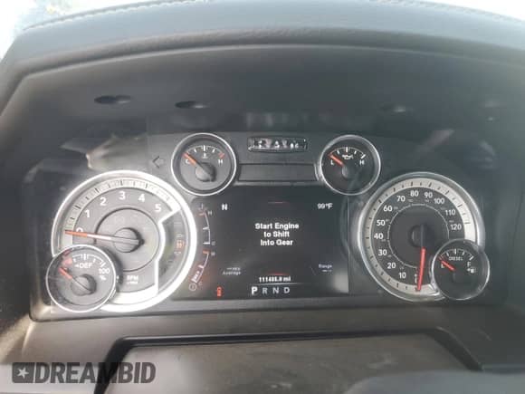 2014 Ram 1500 Laramie z VIN 1C6RR7VM8ES434901, wystawiony jako Copart lot #65967775 z przebiegiem 111 433 mil mil oraz Czysty tytuł • Clean title. Historia ofert i sprzedaży dostępna na DreamBid. Obrazek 9.