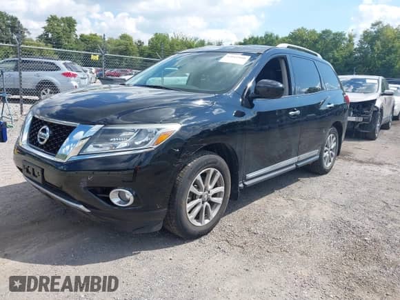 2014 Nissan Pathfinder SL z VIN 5N1AR2MM7EC701719, wystawiony jako IAAI lot #43041900 z przebiegiem 111 619 mil mil oraz . Historia ofert i sprzedaży dostępna na DreamBid. Obrazek 2.