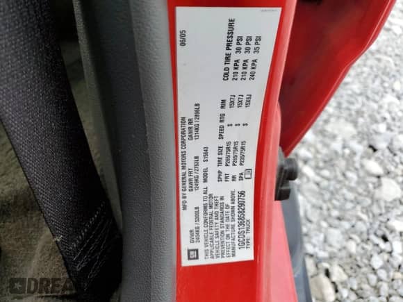 2005 Chevrolet Colorado 1SE LS Z71 с VIN 1GCDS136858290756, выставлен на аукционе Copart как лот 65745265 с пробегом 131 975 миль миль и Чистый • Clean title. История ставок и продаж доступна на DreamBid. Изображение 12.