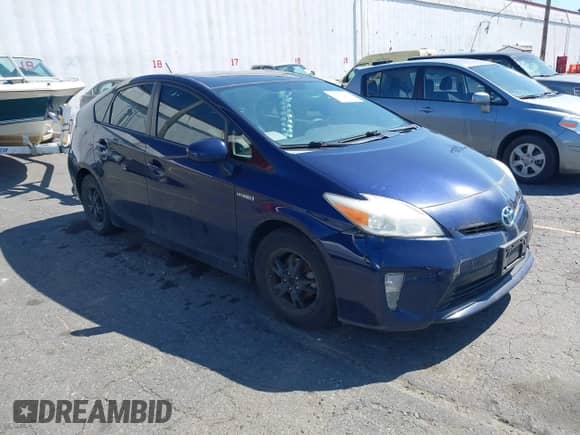 2013 Toyota Prius One with VIN JTDKN3DU0D0356284, listed as a IAAI auction lot 42639988 with Not provided miles and . Bid and sale history available at DreamBid. Image 1.