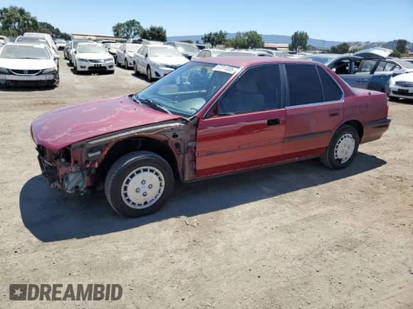1991 Honda Accord LX z VIN JHMCB7655MC039849, wystawiony jako Copart lot #67311035 z przebiegiem 123 401 mil mil oraz Szkoda całkowita • Salvage title. Historia ofert i sprzedaży dostępna na DreamBid. Obrazek 1.