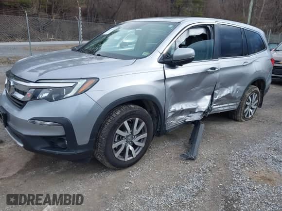 2021 Honda Pilot EX z VIN 5FNYF6H34MB029060, wystawiony jako IAAI lot #41719479 z przebiegiem 55 968 mil mil oraz . Historia ofert i sprzedaży dostępna na DreamBid. Obrazek 2.