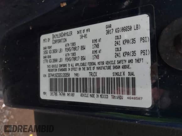 2002 Dodge 1500 с VIN 3D7HA18Z32G126950, выставлен на аукционе IAAI как лот 42737446 с пробегом 214 529 миль миль и . История ставок и продаж доступна на DreamBid. Изображение 9.