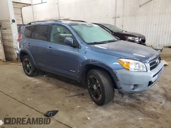 2007 Toyota RAV4 Sport with VIN JTMBD32V076041307, listed as a Copart auction lot 80359245 with 248,938 mi miles and Salvage title. Bid and sale history available at DreamBid. Image 4.