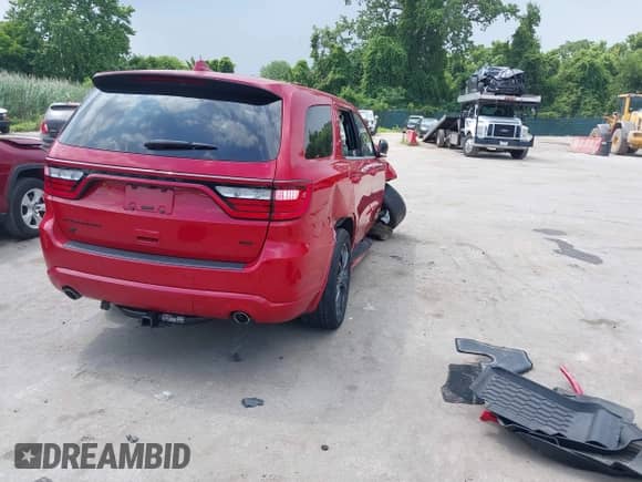 2021 Dodge Durango GT Plus with VIN 1C4RDJDG1MC747197, listed as a IAAI auction lot 42592833 with 62,782 mi miles and . Bid and sale history available at DreamBid. Image 4.