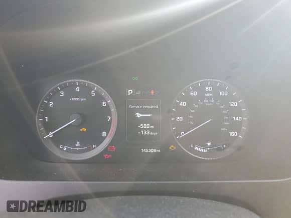 2016 Hyundai Sonata Sport z VIN 5NPE34AF5GH266215, wystawiony jako Copart lot #87129495 z przebiegiem 145 309 mil mil oraz Czysty tytuł • Clean title. Historia ofert i sprzedaży dostępna na DreamBid. Obrazek 9.