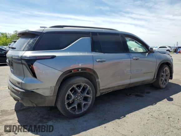 2025 Chevrolet Traverse AWD RS с VIN 1GNEVLRS4SJ190077, выставлен на аукционе Copart как лот 57635055 с пробегом 2 677 миль миль и Списание • Salvage title. История ставок и продаж доступна на DreamBid. Изображение 3.