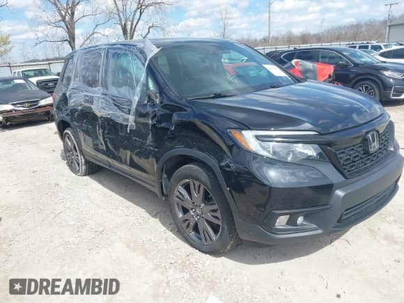 2021 Honda Passport EX-L with VIN 5FNYF8H51MB024220, listed as a IAAI auction lot 41882877 with 53,212 mi miles and . Bid and sale history available at DreamBid. Image 1.