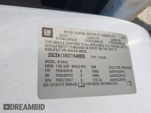 2007 Chevrolet Silverado 1500 LTZ z VIN 2GCEK13M371648855, wystawiony jako IAAI lot #42178802 z przebiegiem 199 481 mil mil oraz . Historia ofert i sprzedaży dostępna na DreamBid. Obrazek 9.