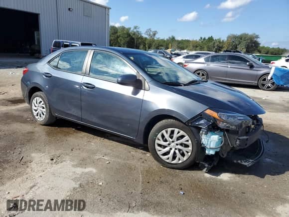 2019 Toyota Corolla L with VIN 5YFBURHE2KP899521, listed as a Copart auction lot 87391575 with 118,408 mi miles and Non repairable. Bid and sale history available at DreamBid. Image 4.