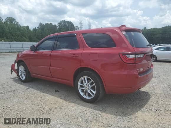 2019 Dodge Durango GT with VIN 1C4RDJDG9KC755836, listed as a Copart auction lot 59621215 with 130,319 mi miles and Salvage title. Bid and sale history available at DreamBid. Image 2.