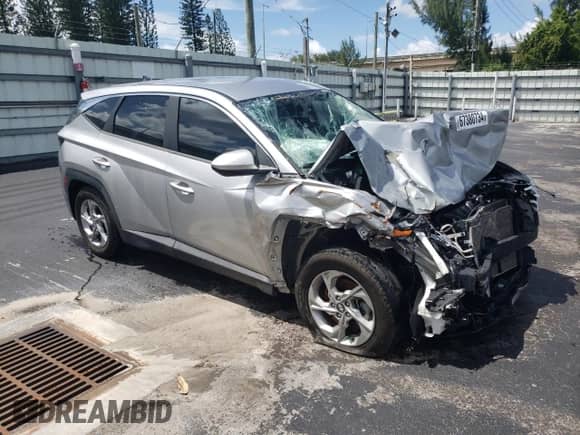 2022 Hyundai Tucson SE with VIN 5NMJA3AE6NH020418, listed as a Copart auction lot 67380734 with Not provided miles and Clean title. Bid and sale history available at DreamBid. Image 4.