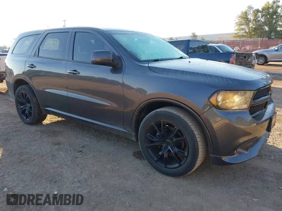 2013 Dodge Durango SXT with VIN 1C4RDHAG5DC691892, listed as a IAAI auction lot 43398847 with 161,527 mi miles and . Bid and sale history available at DreamBid. Image 1.