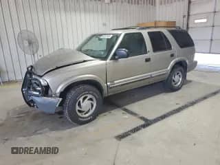 2001 Chevrolet Blazer LT with VIN 1GNDT13W61K248345, listed as a Copart auction lot 80322485 with 103,552 mi miles and Salvage title. Bid and sale history available at DreamBid. Image 1.