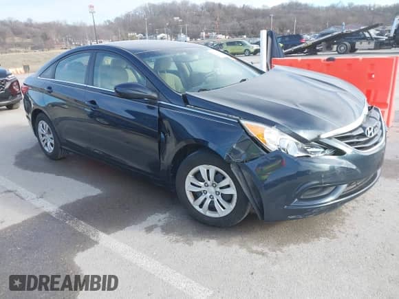 2012 Hyundai Sonata GLS with VIN 5NPEB4AC6CH406677, listed as a IAAI auction lot 41723413 with 161,570 mi miles and . Bid and sale history available at DreamBid. Image 1.