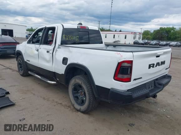 2019 Ram 1500 Rebel with VIN 1C6RRFEG0KN806763, listed as a IAAI auction lot 42341467 with 100,880 mi miles and . Bid and sale history available at DreamBid. Image 3.
