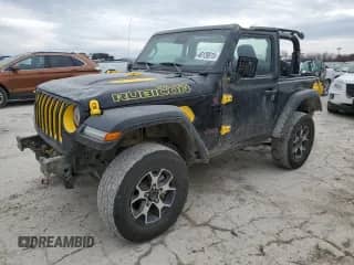 2020 Jeep Wrangler Rubicon with VIN 1C4HJXCG6LW240110, listed as a Copart auction lot 46128815 with 40,715 mi miles and Salvage title. Bid and sale history available at DreamBid. Image 1.
