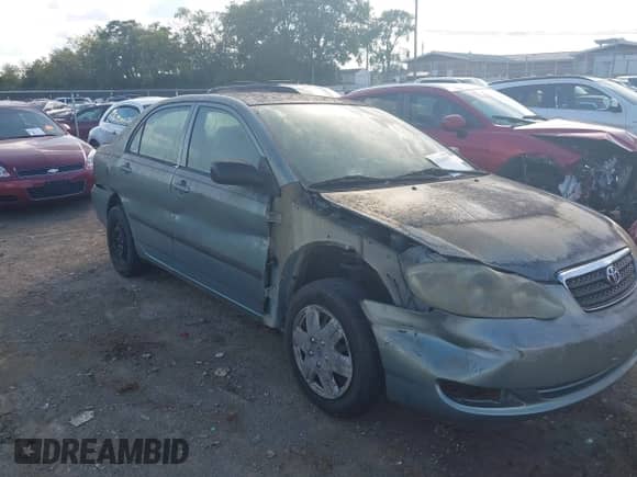 2005 Toyota Corolla CE with VIN 1NXBR32EX5Z565599, listed as a IAAI auction lot 43343091 with Not provided miles and . Bid and sale history available at DreamBid. Image 6.
