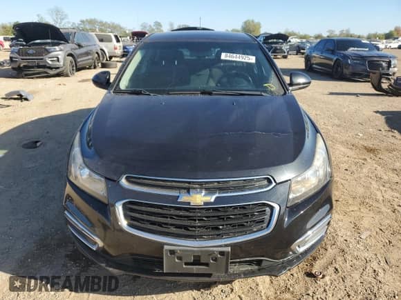 2015 Chevrolet Cruze LT with VIN 1G1PC5SB2F7174565, listed as a Copart auction lot 84644925 with 120,628 mi miles and Salvage title. Bid and sale history available at DreamBid. Image 5.