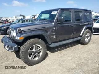 2021 Jeep Wrangler Unlimited Sahara Altitude z VIN 1C4HJXEN2MW687031, wystawiony jako Copart lot #49009075 z przebiegiem 40 818 mil mil oraz Szkoda całkowita • Salvage title. Historia ofert i sprzedaży dostępna na DreamBid. Obrazek 1.