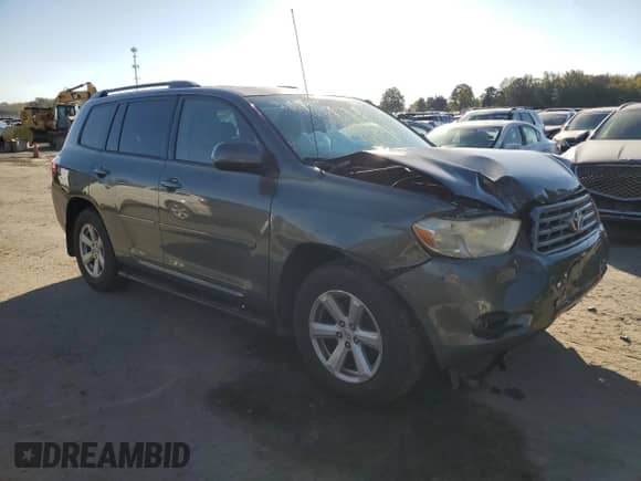 2008 Toyota Highlander with VIN JTEES41A982095006, listed as a Copart auction lot 85701305 with Not provided miles and Salvage title. Bid and sale history available at DreamBid. Image 4.