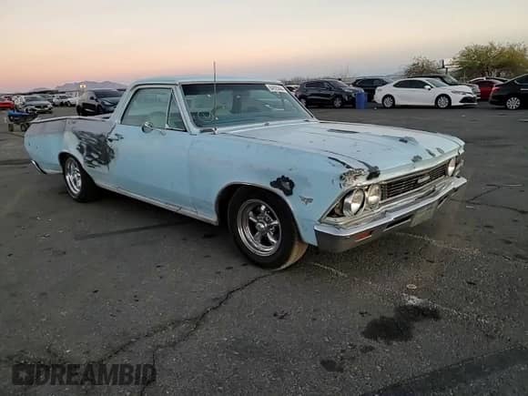 1966 Chevrolet El Camino с VIN 136806Z119763, выставлен на аукционе Copart как лот 84920444 с пробегом 249 999 миль миль и Списание • Salvage title. История ставок и продаж доступна на DreamBid. Изображение 11.
