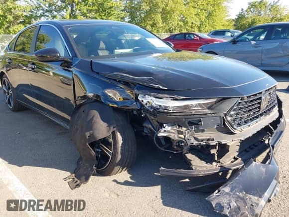2023 Honda Accord Sport with VIN 1HGCY2F59PA040202, listed as a IAAI auction lot 43081704 with 18,531 mi miles and . Bid and sale history available at DreamBid. Image 1.