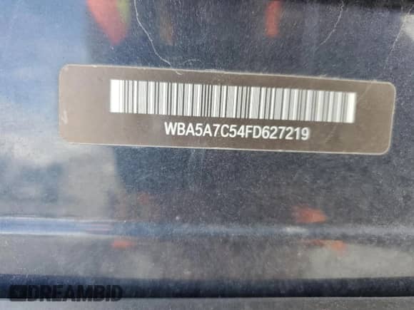 2015 BMW 5 Series 528i xDrive with VIN WBA5A7C54FD627219, listed as a Copart auction lot 84784345 with 112,003 mi miles and Clean title. Bid and sale history available at DreamBid. Image 13.