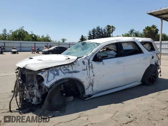 2018 Dodge Durango SRT with VIN 1C4SDJGJXJC186020, listed as a Copart auction lot 62592765 with Not provided miles and Salvage title. Bid and sale history available at DreamBid. Image 1.