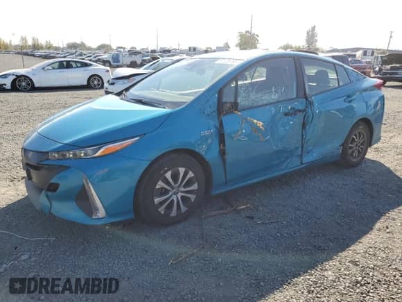 2022 Toyota Prius XLE with VIN JTDKAMFP7N3202583, listed as a Copart auction lot 81528165 with 96,820 mi miles and Salvage title. Bid and sale history available at DreamBid. Image 1.