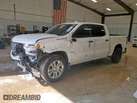 2023 Chevrolet Silverado 1500 LTZ z VIN 2GCPAEED2P1150131, wystawiony jako Copart lot #70593585 z przebiegiem 38 464 mil mil oraz Czysty tytuł • Clean title. Historia ofert i sprzedaży dostępna na DreamBid. Obrazek 1.