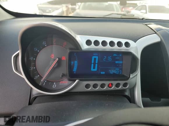 2015 Chevrolet Sonic RS with VIN 1G1JH5SB7F4111275, listed as a Copart auction lot 65477305 with 72,983 mi miles and Salvage title. Bid and sale history available at DreamBid. Image 9.