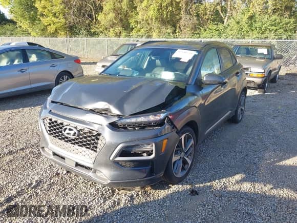 2021 Hyundai Kona Ultimate z VIN KM8K5CA50MU675072, wystawiony jako IAAI lot #43392535 z przebiegiem 44 752 mil mil oraz . Historia ofert i sprzedaży dostępna na DreamBid. Obrazek 2.