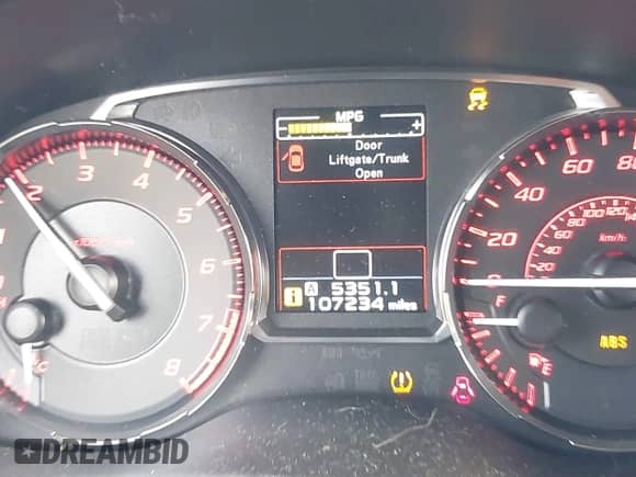 2017 Subaru WRX Limited with VIN JF1VA1L62H9831232, listed as a IAAI auction lot 43153669 with 107,234 mi miles and . Bid and sale history available at DreamBid. Image 15.